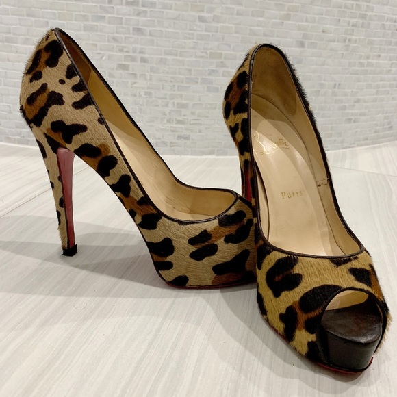 Christian Louboutin Shoes - 🐆Christian Louboutin Leopard Peep Toe🐆